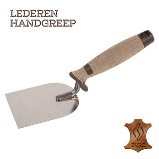 Super Prof Bandtroffel 100 mm RVS Lederen greep