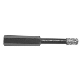 InterDynamics Black Power diamant tegelboor droog 8mm Wax Zeskant