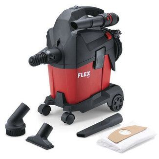 Flex Bouw Stofzuiger met handmatige filterreiniging 6 L