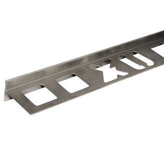 Doucheafloopprofiel RVS gepolijst 9 x 1000mm links