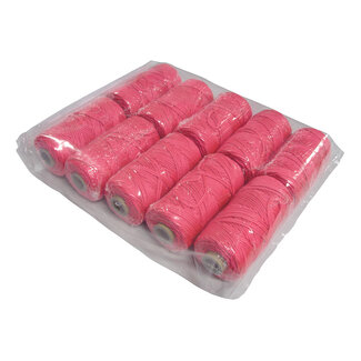 Super Prof Metseldraad Gevlochten PA Fluor Roze 10x50 Meter