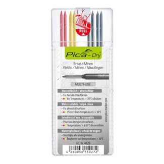 Pica Dry stiftenset verwijderbaar (4 zwart, 2 rood, 2 geel)
