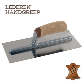 Pleisterspaan PURE 330x120x0,65 mm RVS Handgreep Leer