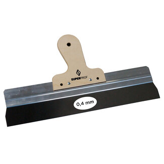 Super Prof Spackmes aluminium 285x0,4 mm RVS met houten handgreep